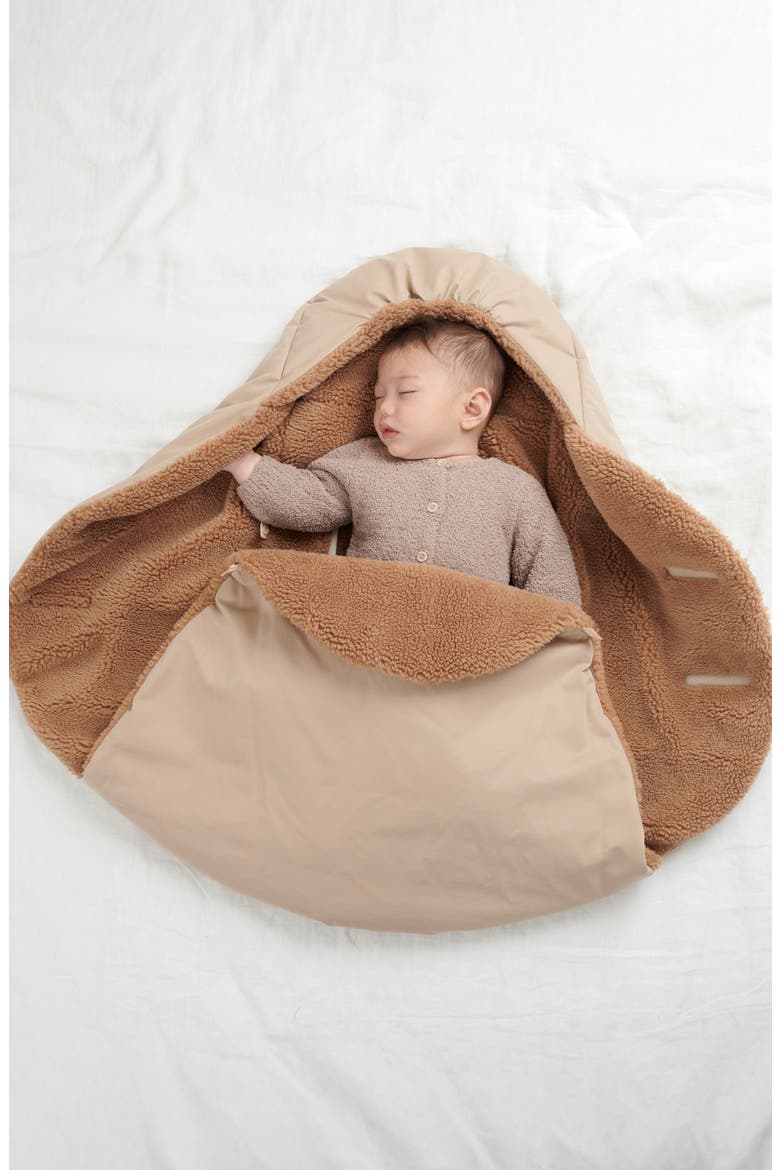 Nido Benji Winter Wrap, Alternate, color, OAT/ CACAO