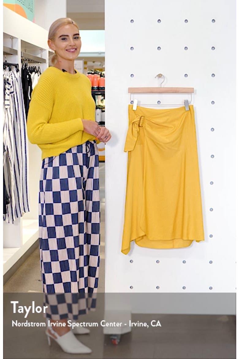 Side Buckle Drape Skirt video