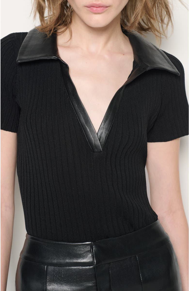 AS by DF Rowan Ribbed Top, Alternate, color, Black