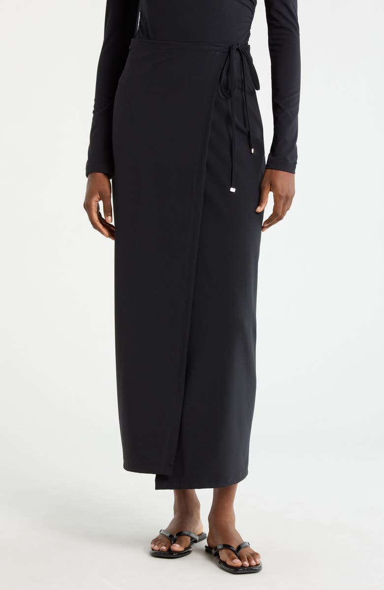 MPG Cloud Fit Wrap Skirt, Main, color, Black