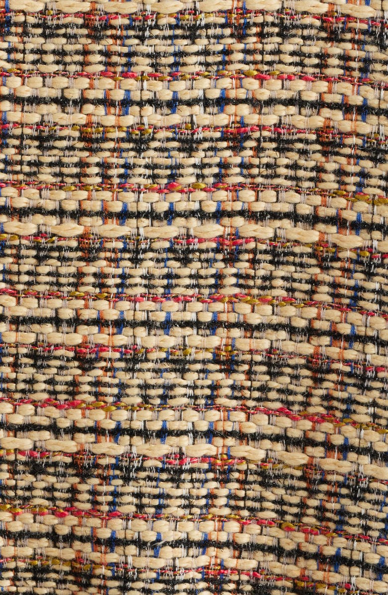 DIET STARTS MONDAY Tweed Zip Jacket, Alternate, color, Tan Multi