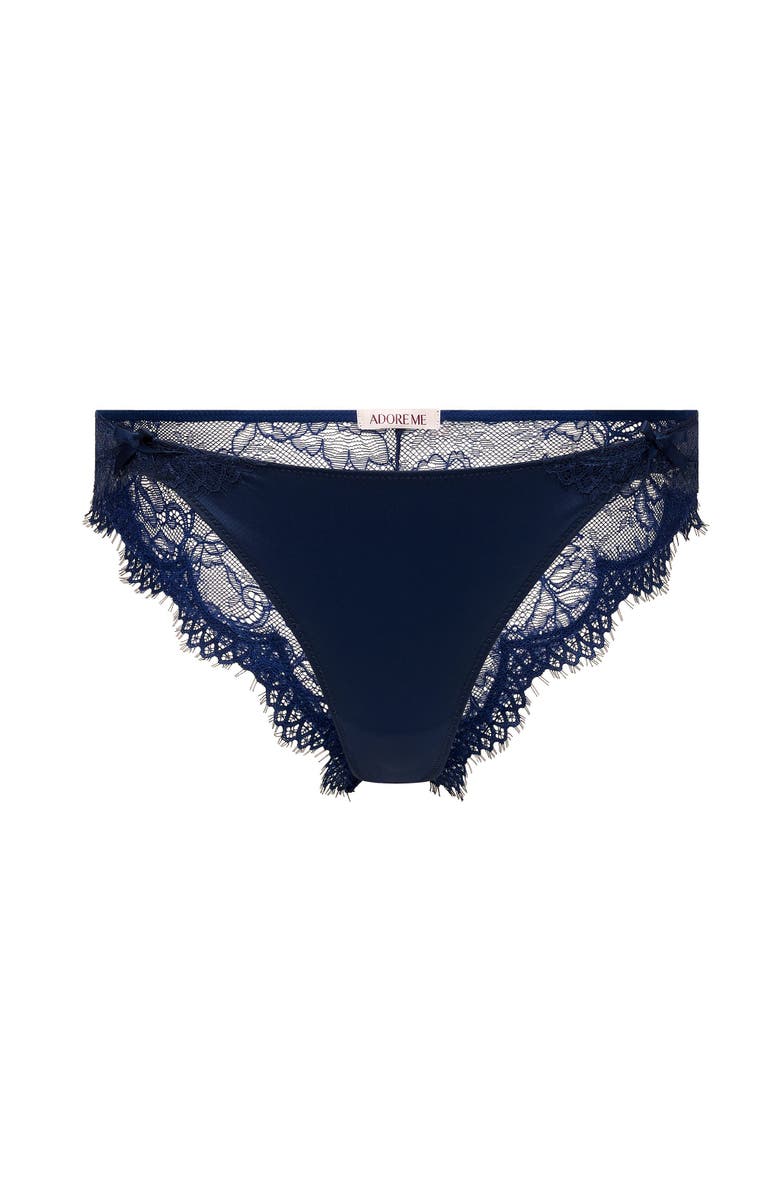 Adore Me Karah Cheeky Panties, Alternate, color, Dark Blue