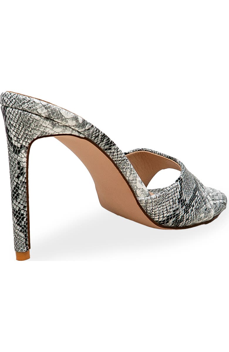 CHASE AND CHLOE Slide Stiletto Sandal, Alternate, color, Snake
