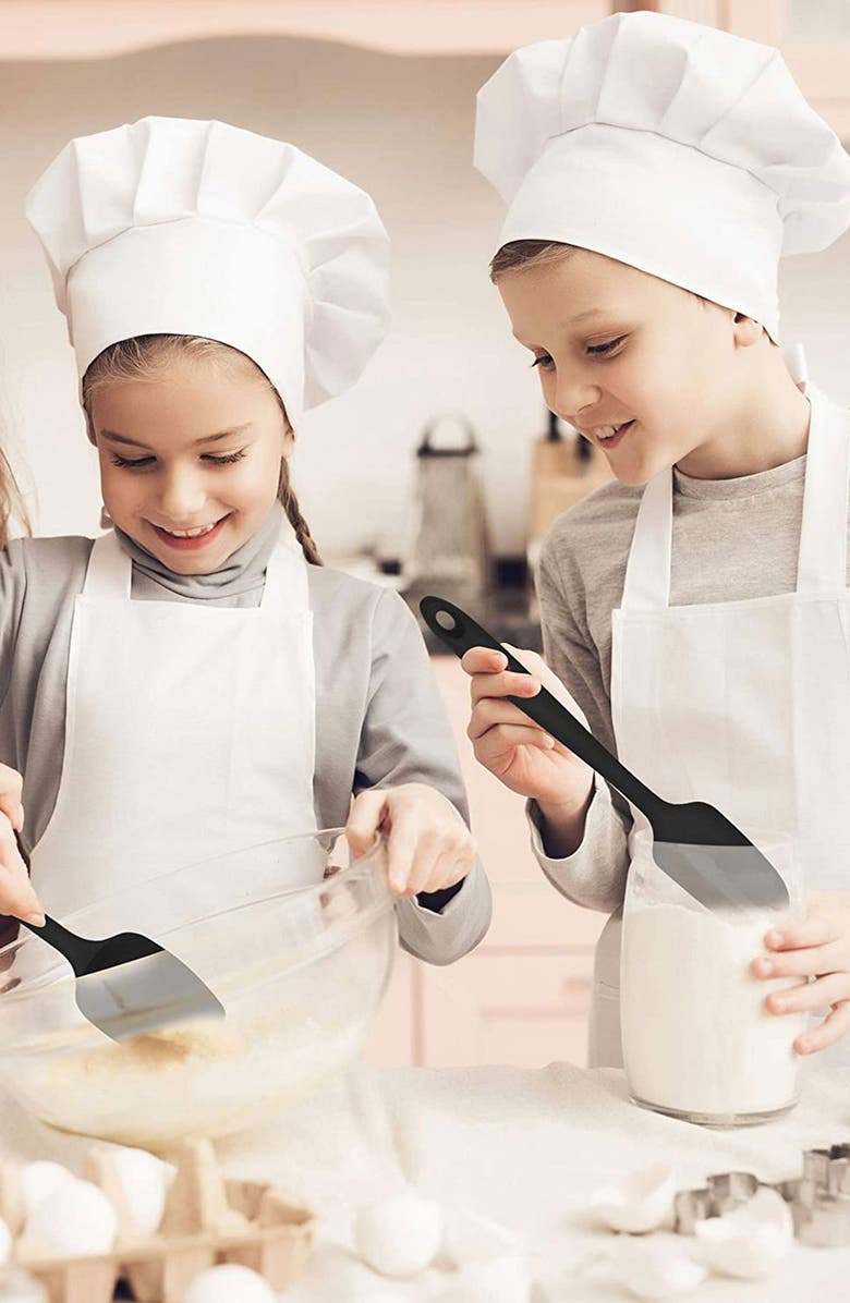 KALUNS 4-Piece Spatula Set, Alternate, color, Black