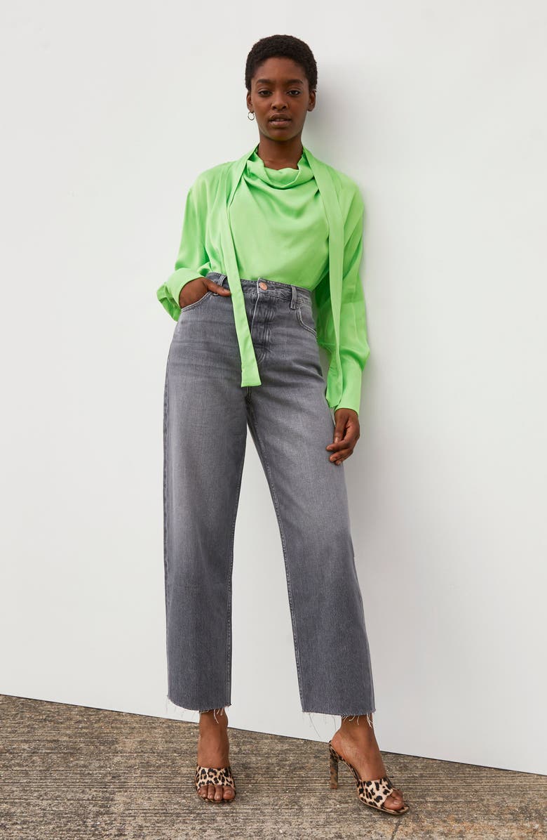 River Island Cowl Tie Neck Blouse, Alternate, color, 