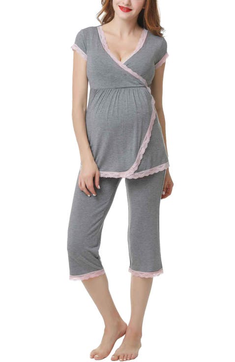 Cindy Maternity/Nursing  Pajamas Set