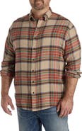 Harbor Bay by DXL Big & Tall Large Plaid Flannel Sport Shirt