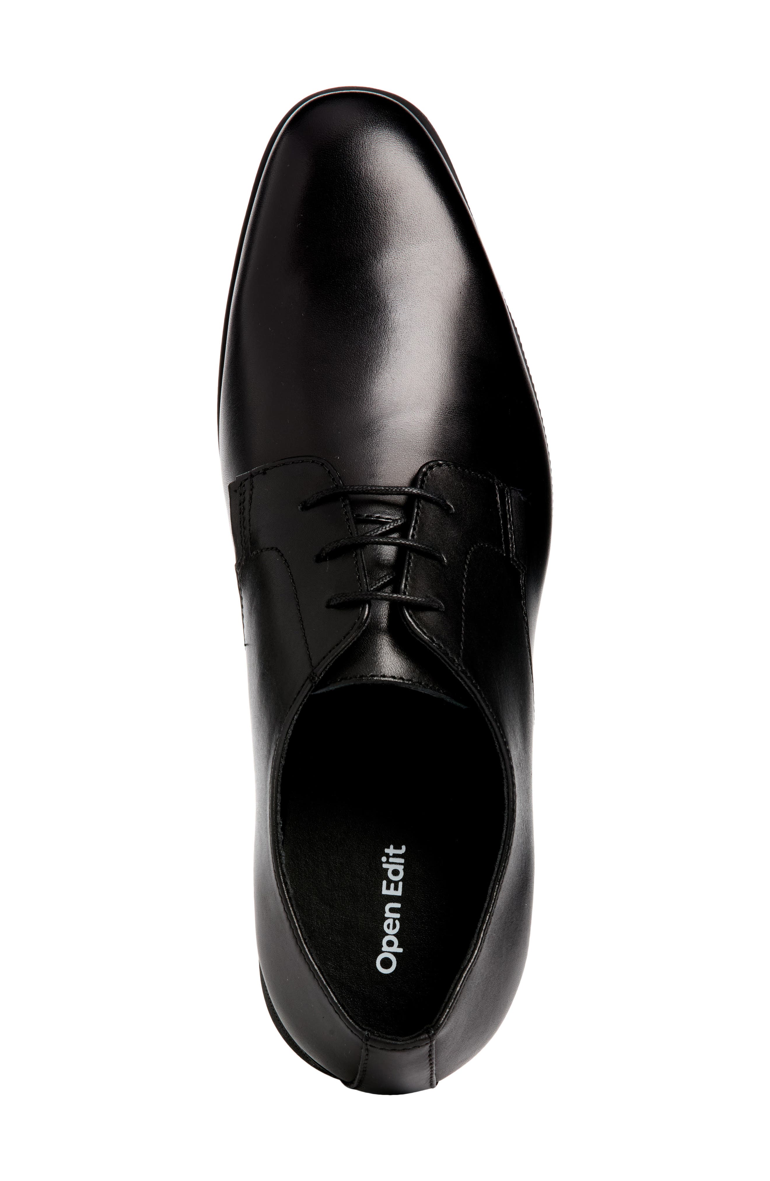 Jones Plain Toe Derby, Alternate, color, BLACK