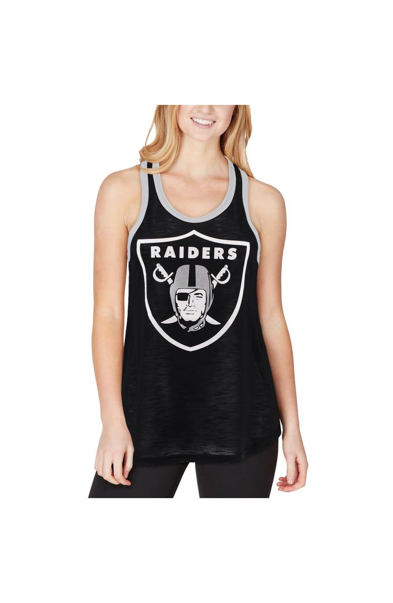 G-III 4HER BY CARL BANKS Women's G-III 4Her by Carl Banks Black Las Vegas Raiders Tater Tank Top, Alternate, color, Black