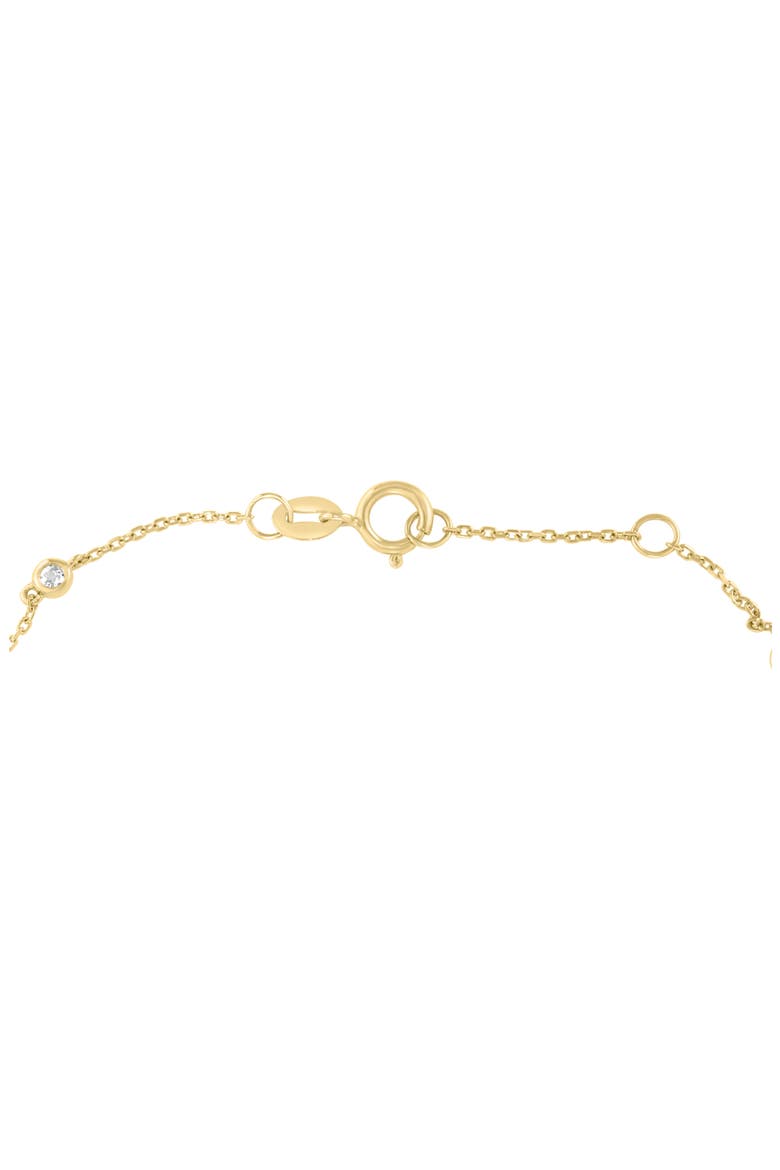 Freshwater Pearl & White Topaz Station Bracelet, Alternate, color, WHITE
