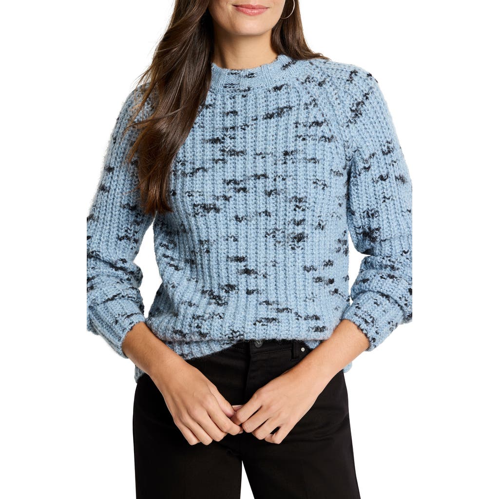 Nic + Zoe Cozy Nep Sweater In Stratus In Blue