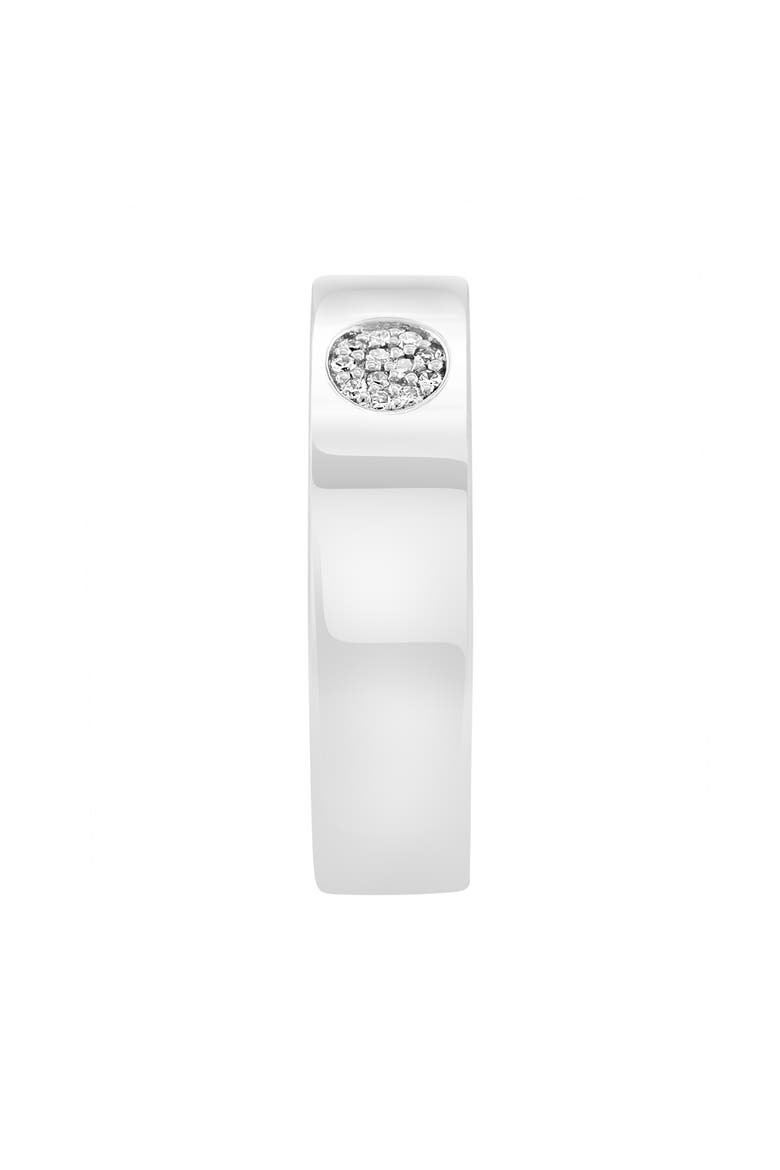 Sterling Silver Diamond Band Ring - 0.1ct., Alternate, color, SILVER