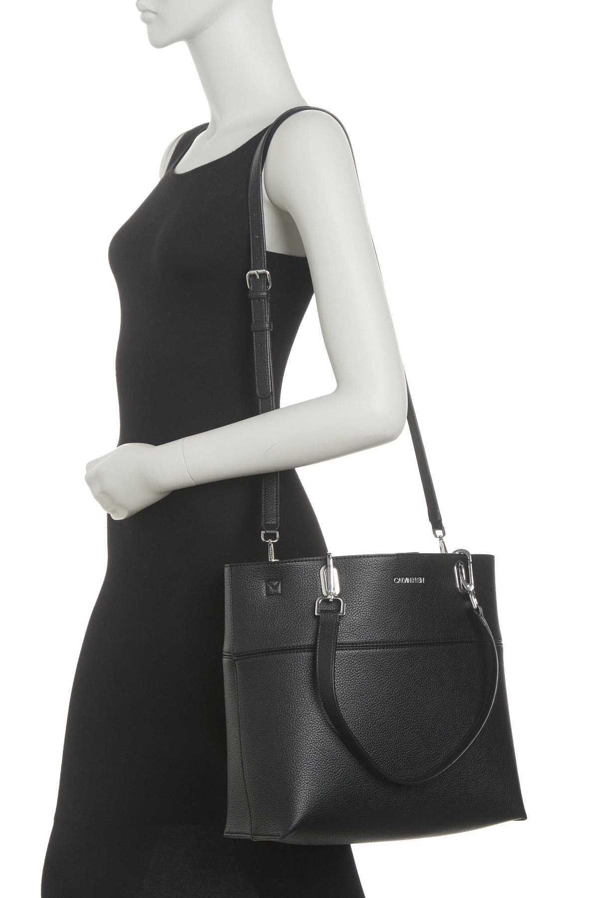 Calvin Klein Novelty Jet Link Tote Bag, Main, color, 