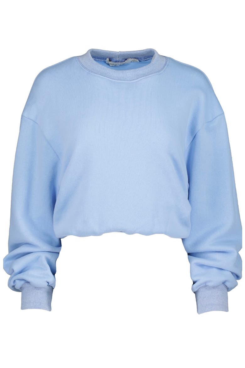 Cozy Bubble Hem Sweatshirt, Alternate, color, Sea