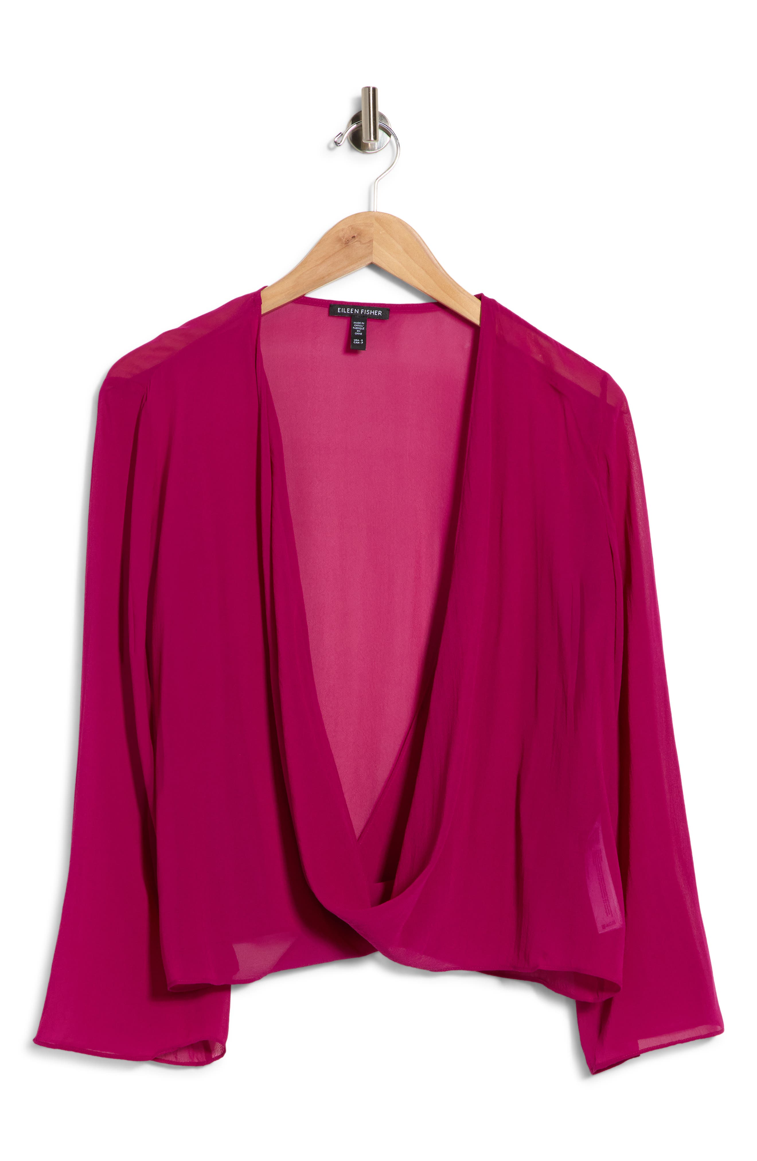 Tie Front Silk Jacket