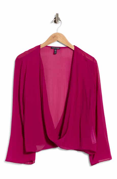 Tie Front Silk Jacket