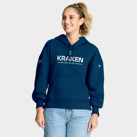 Women's Fanatics Deep Sea Blue Seattle Kraken Authentic Pro Primary Pullover Hoodie