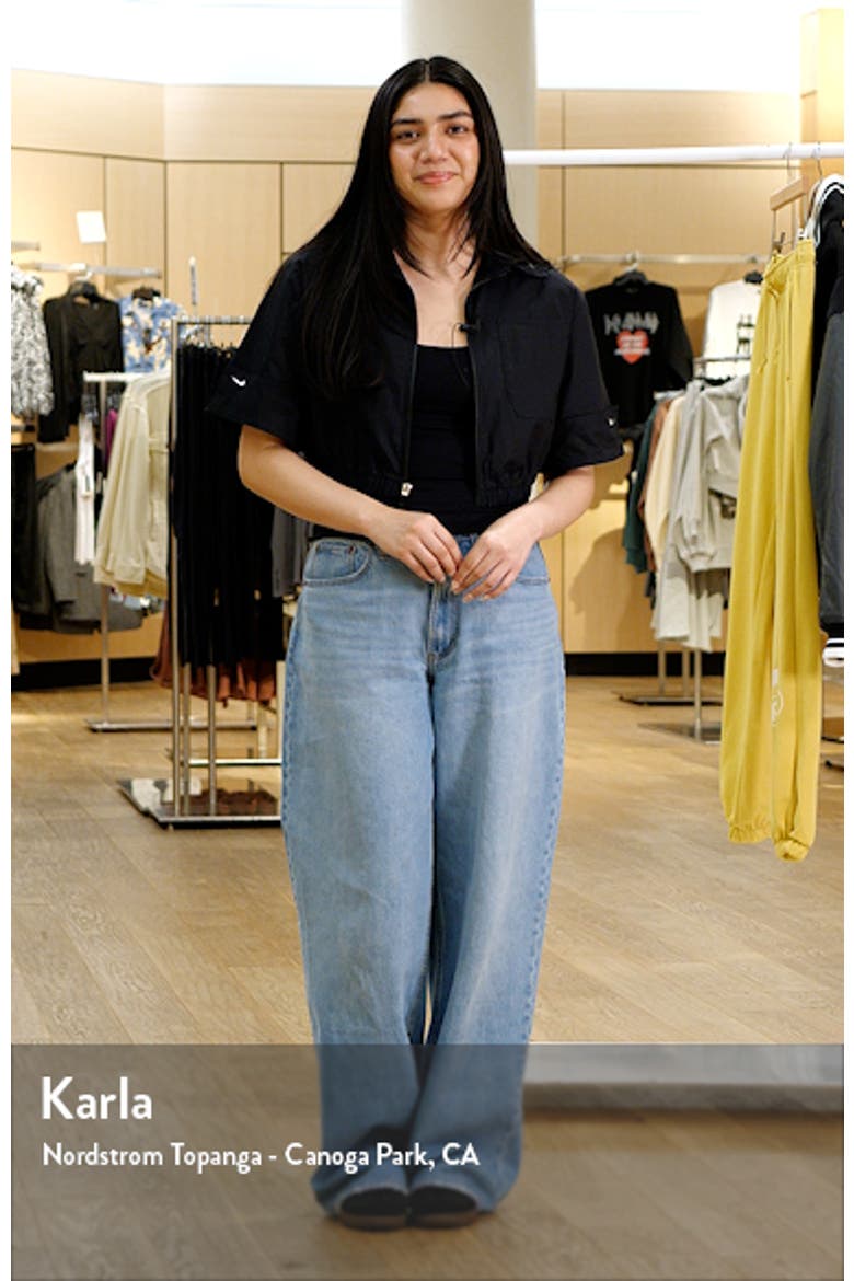 Zip-Up Poplin Crop Top video