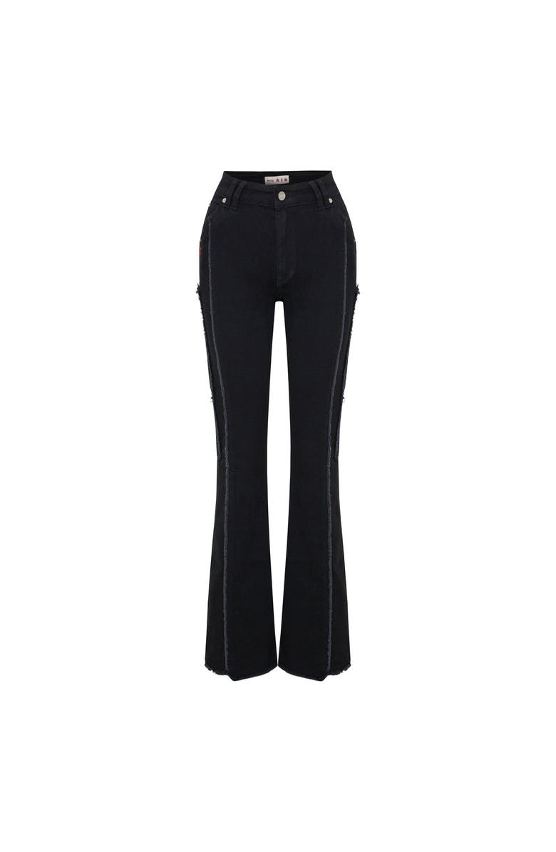 PCFG Flare Denim Pant, Alternate, color, Black