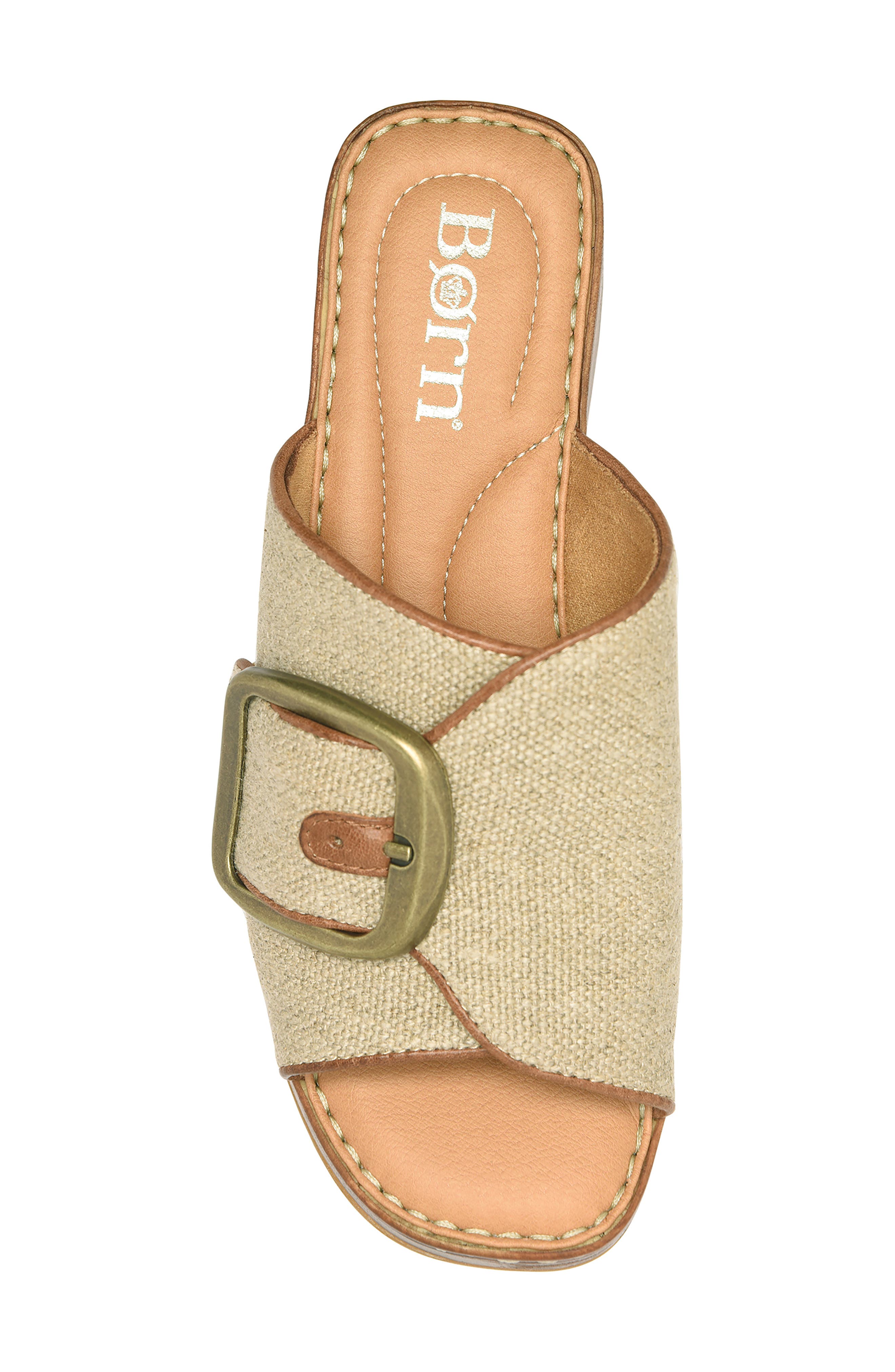 Bangle Platform Slide Sandal, Alternate, color, NATURAL JUTE FABRIC
