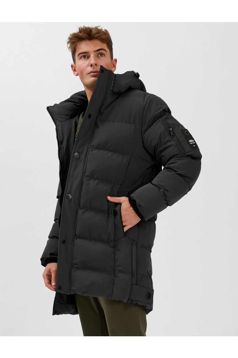 LONG PUFFER, Main, color, Black