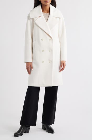 Double Breasted Knit Coat