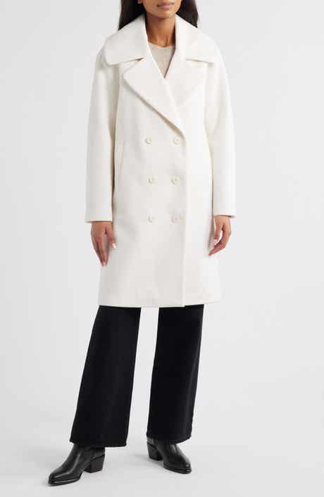Bernardo Double Breasted Knit Coat
