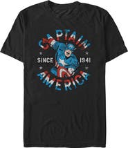 Marvel Men's Captain Since 1941 Short Sleeve Graphic T-Shirt