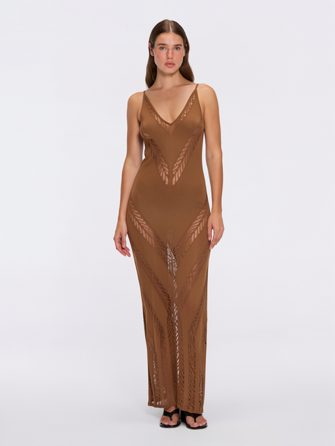 Mimi Mesh Knitted Maxi Dress