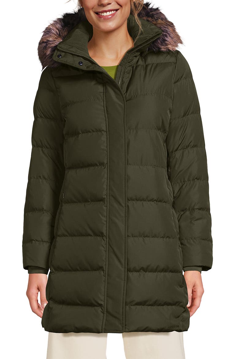 Down Winter Coat, Main, color, Woodland Moss
