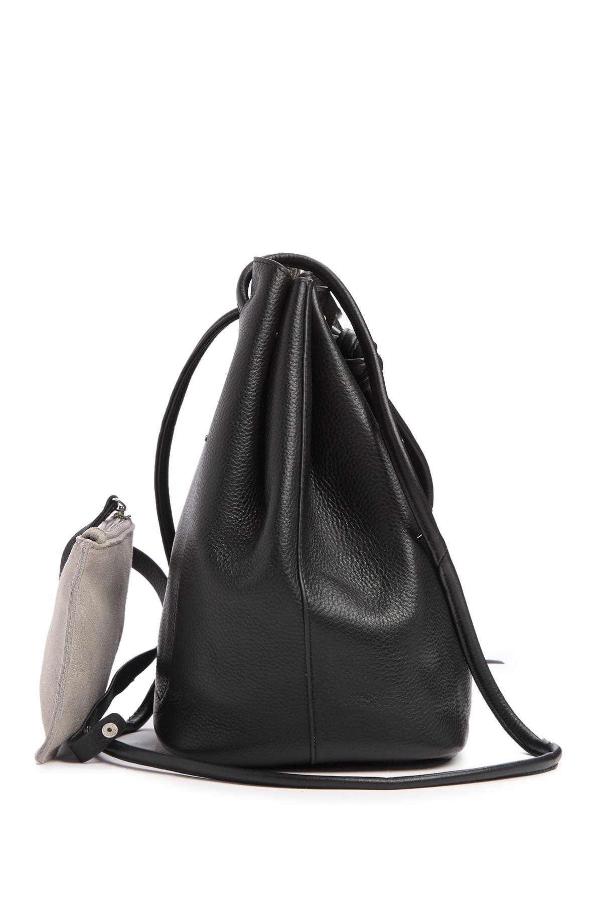 Christopher Kon Leather Woven Bucket Bag, Alternate, color, 