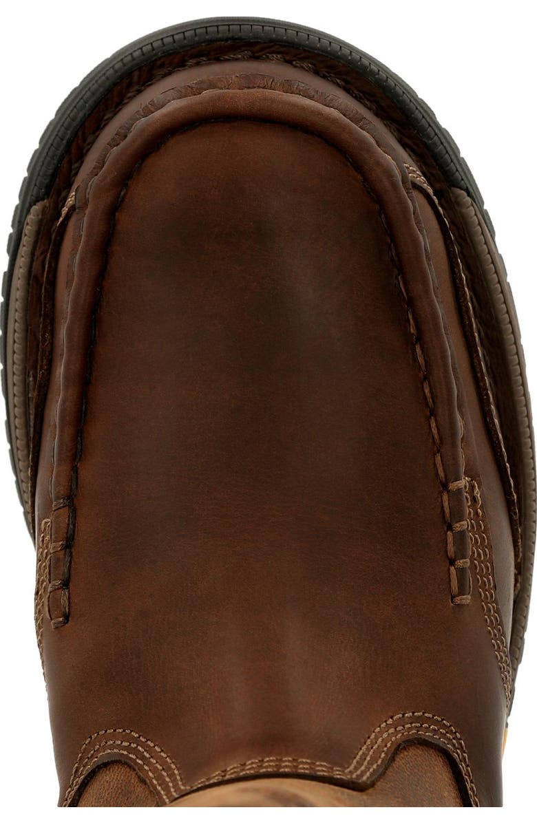 Georgia Boot Waterproof 360 Waterproof Pull On Work Boot, Alternate, color, Brown