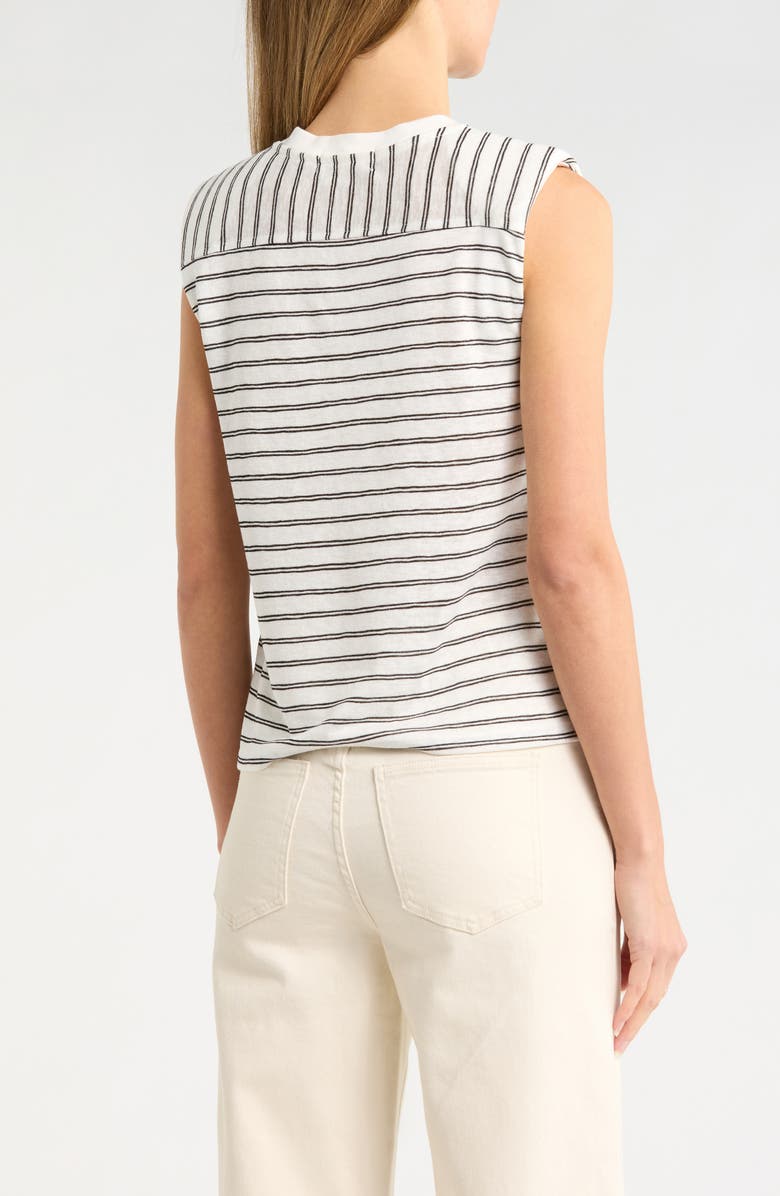 Habitual Shoulder Pad Tank, Alternate, color, Marshmallow Salute