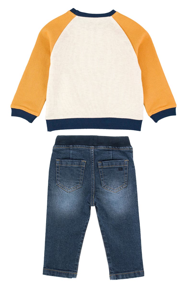 RuggedButts Raglan Sweatshirt & Pull-On Jeans Set, Alternate, color, 