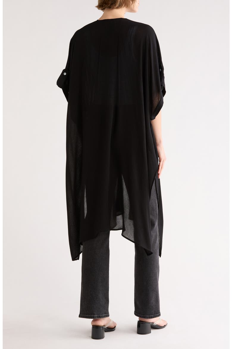 Crinkle Duster, Alternate, color, BLACK