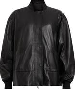AllSaints Sofi Leather Bomber Jacket