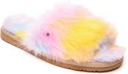 Minnetonka Faux Fur Slide Slipper