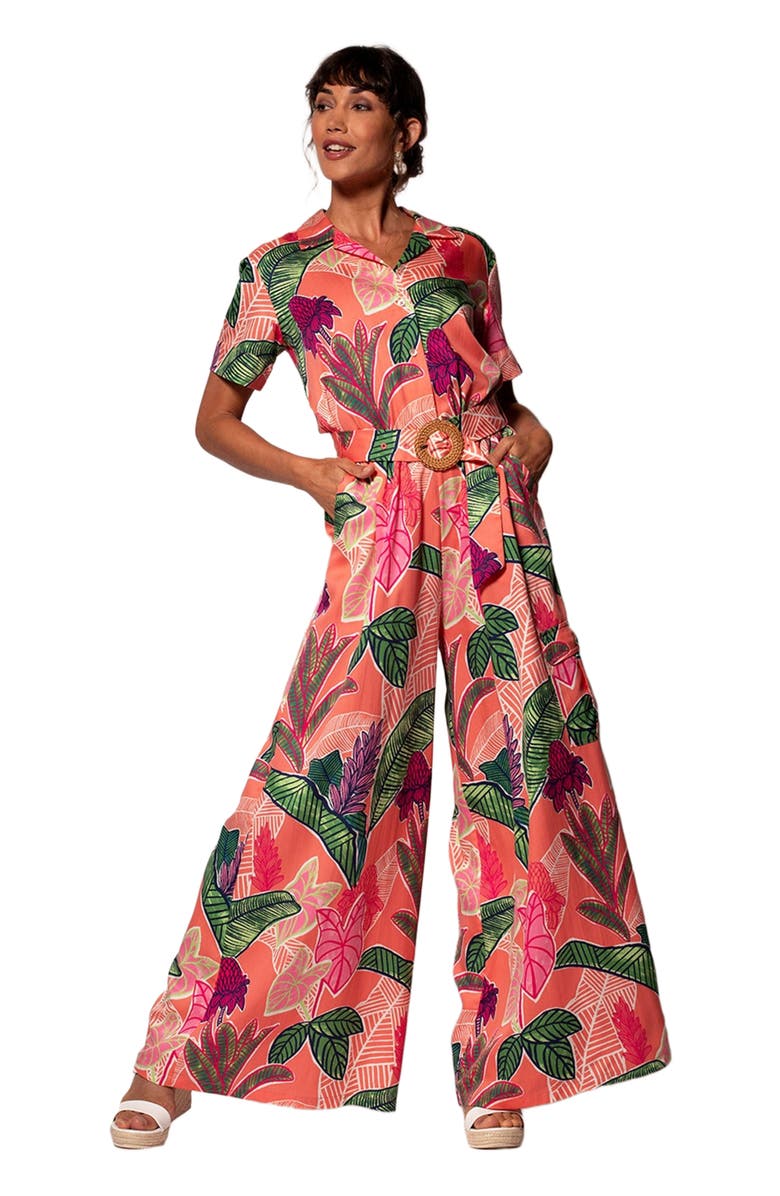 Tori Richard Garden Island Charla Jumpsuit, Main, color, 