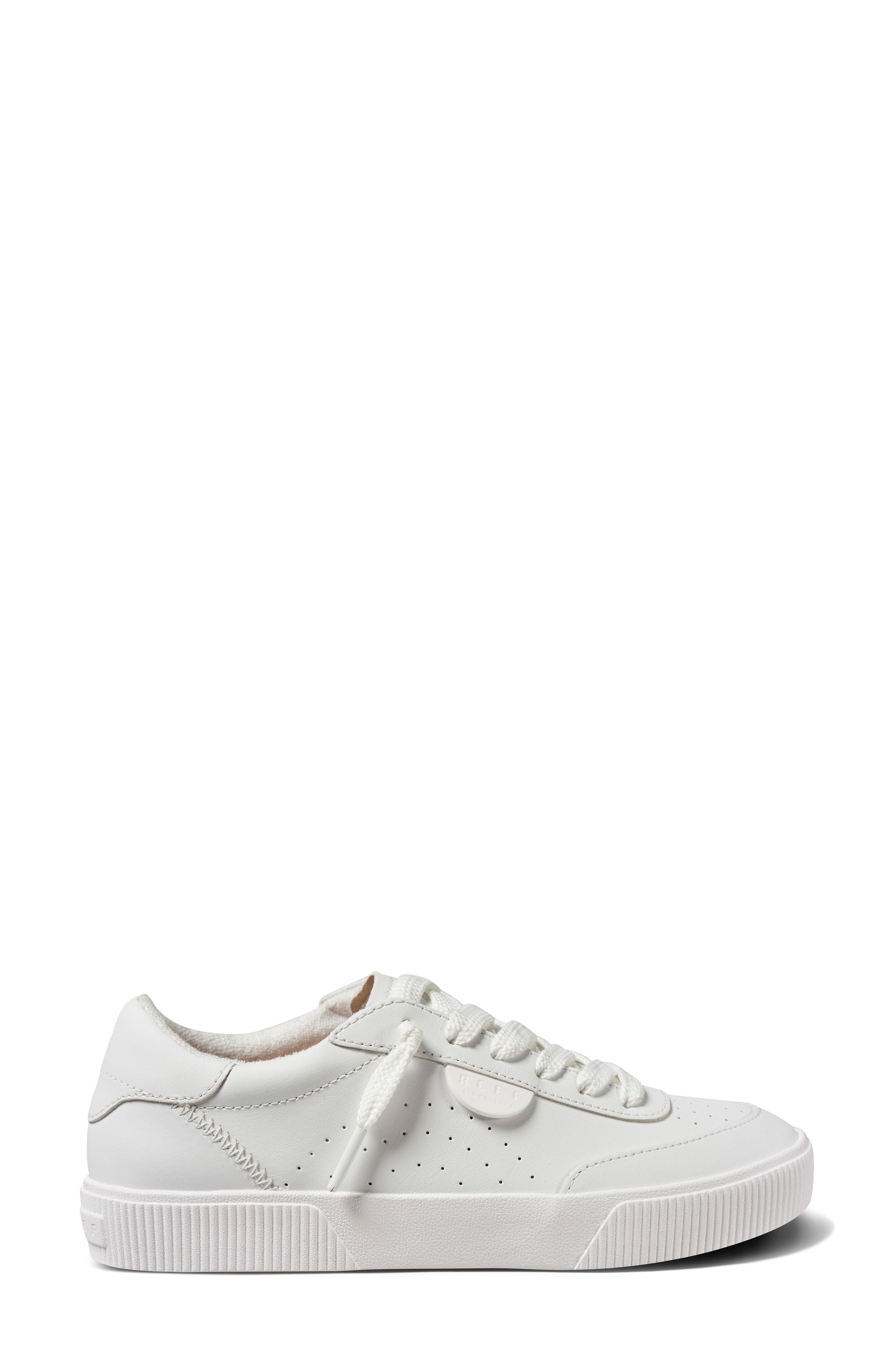 Reef Lay Day Seas Sneaker, Alternate, color, White Leather