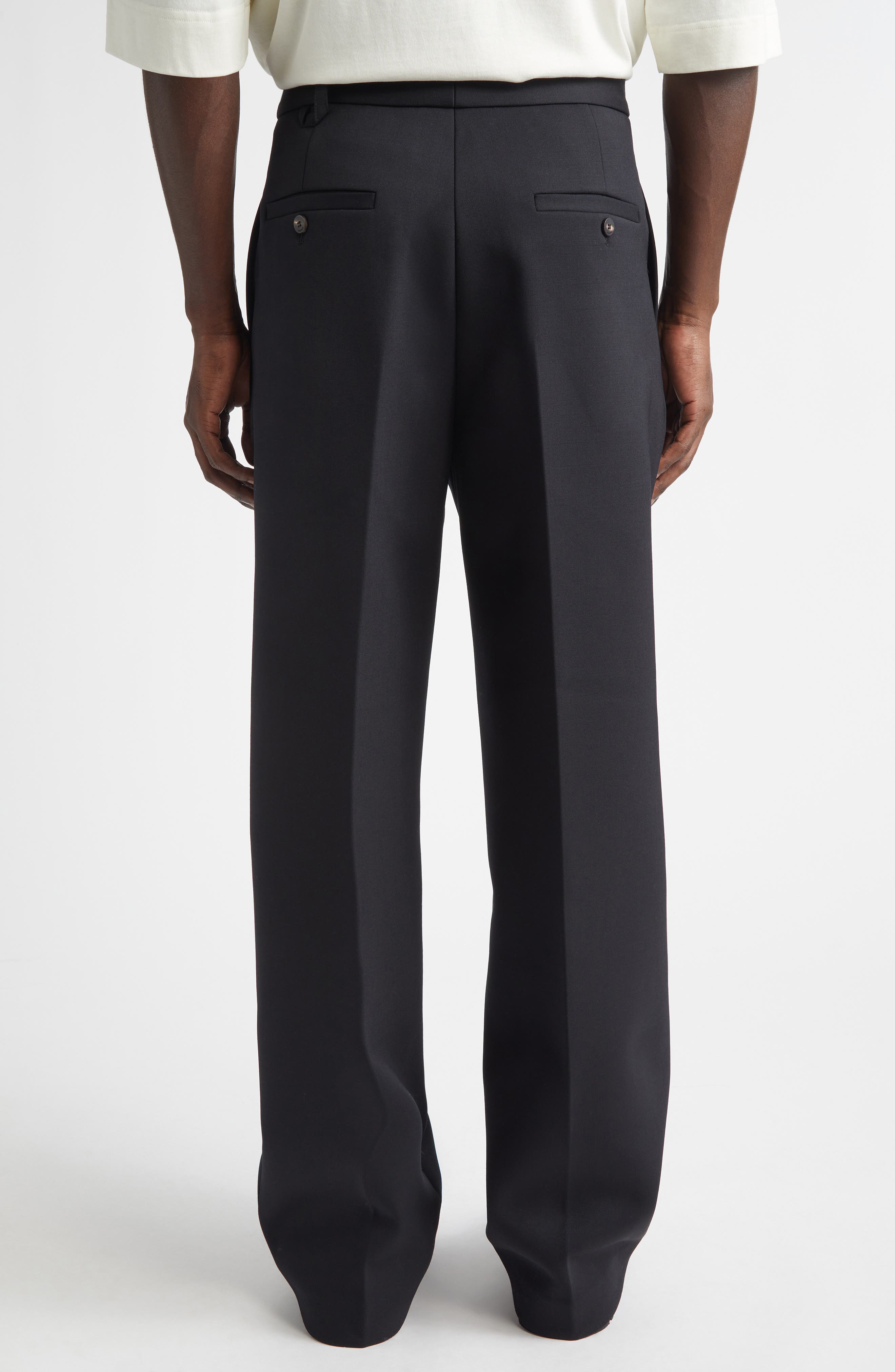 Le Pantalon Citta Pleated Stretch Wool Pants (Men) | Nordstrom