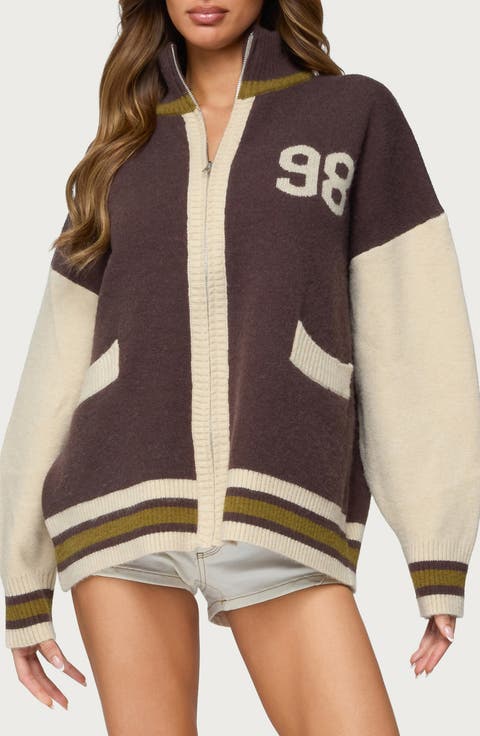 98 Varsity Zip Sweater