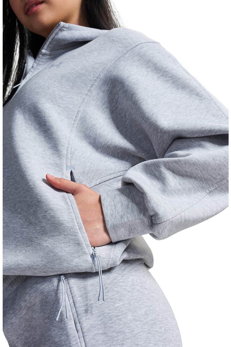 Unstoppable Fleece Full Zip Hoodie, Alternate, color, GRAY LIGHT HEATHER