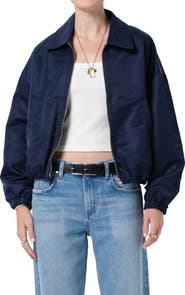 Citizens of Humanity Bubble Hem Nylon Bomber Jacket