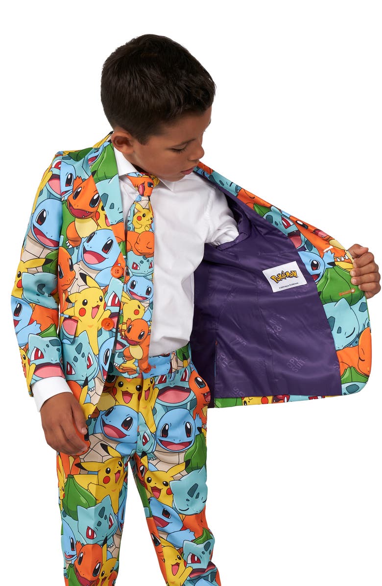 OppoSuits Pokémon Two-Piece Suit with Tie, Alternate, color, Miscellaneous