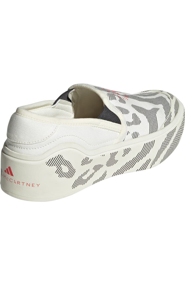 adidas by Stella McCartney Court Slip-On Shoe, Alternate, color, Off White