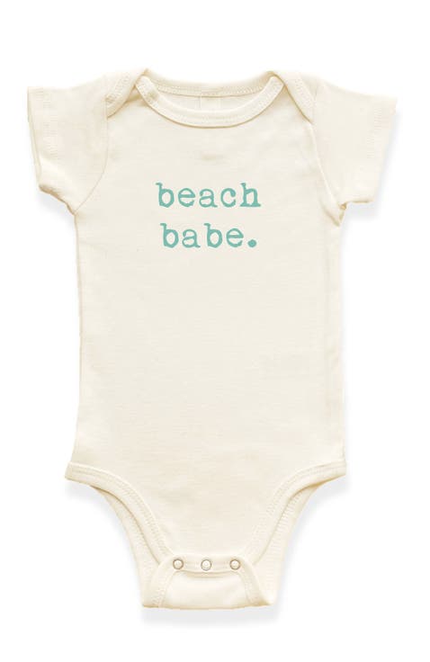 Beach Babe - Organic Short Sleeve Baby Bodysuit