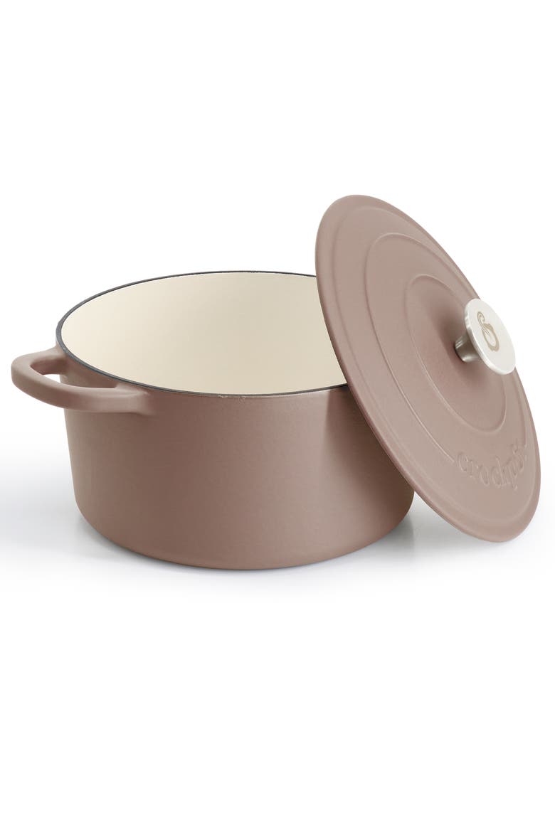 7 Quart Enameled Cast Iron Dutch Oven, Alternate, color, Pink