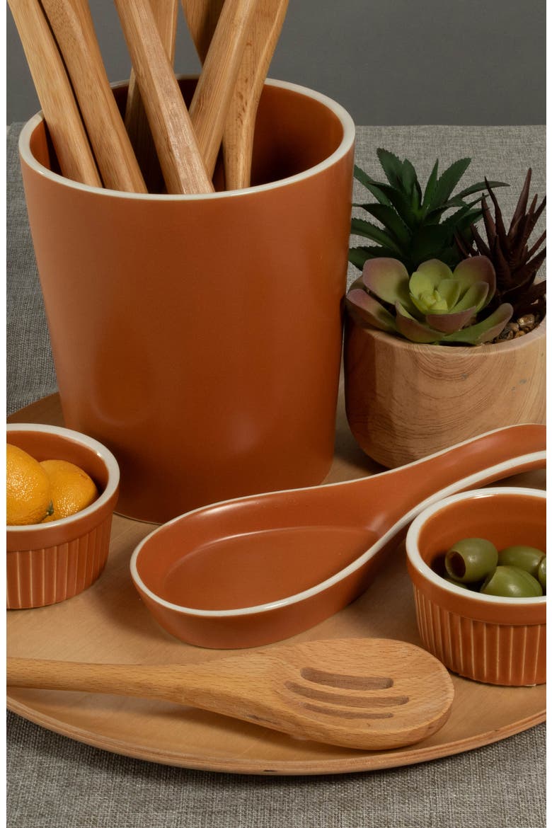 6-Piece Terracotta Counter Top Dishes, Alternate, color, TERRACOTTA