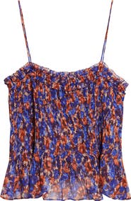Ulla Johnson Florian Floral Silk Top