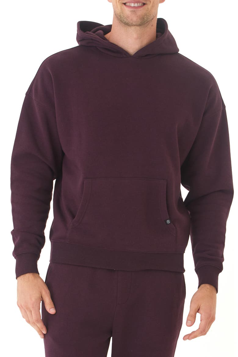 Marcel Oversize Fleece Hoodie, Main, color, ULTRA MAROON